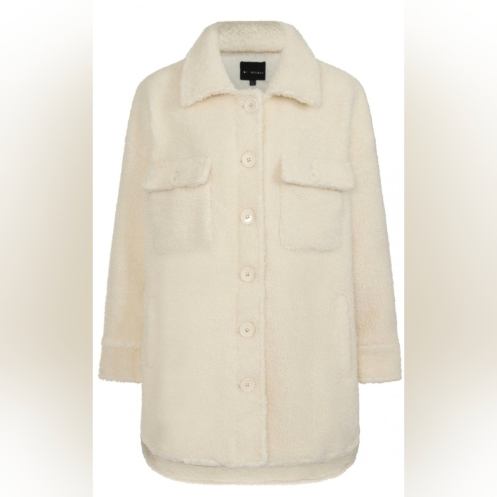 Muubaa NWT Portia Longline Faux Fur Shacket Women’s US 8 (UK 12)